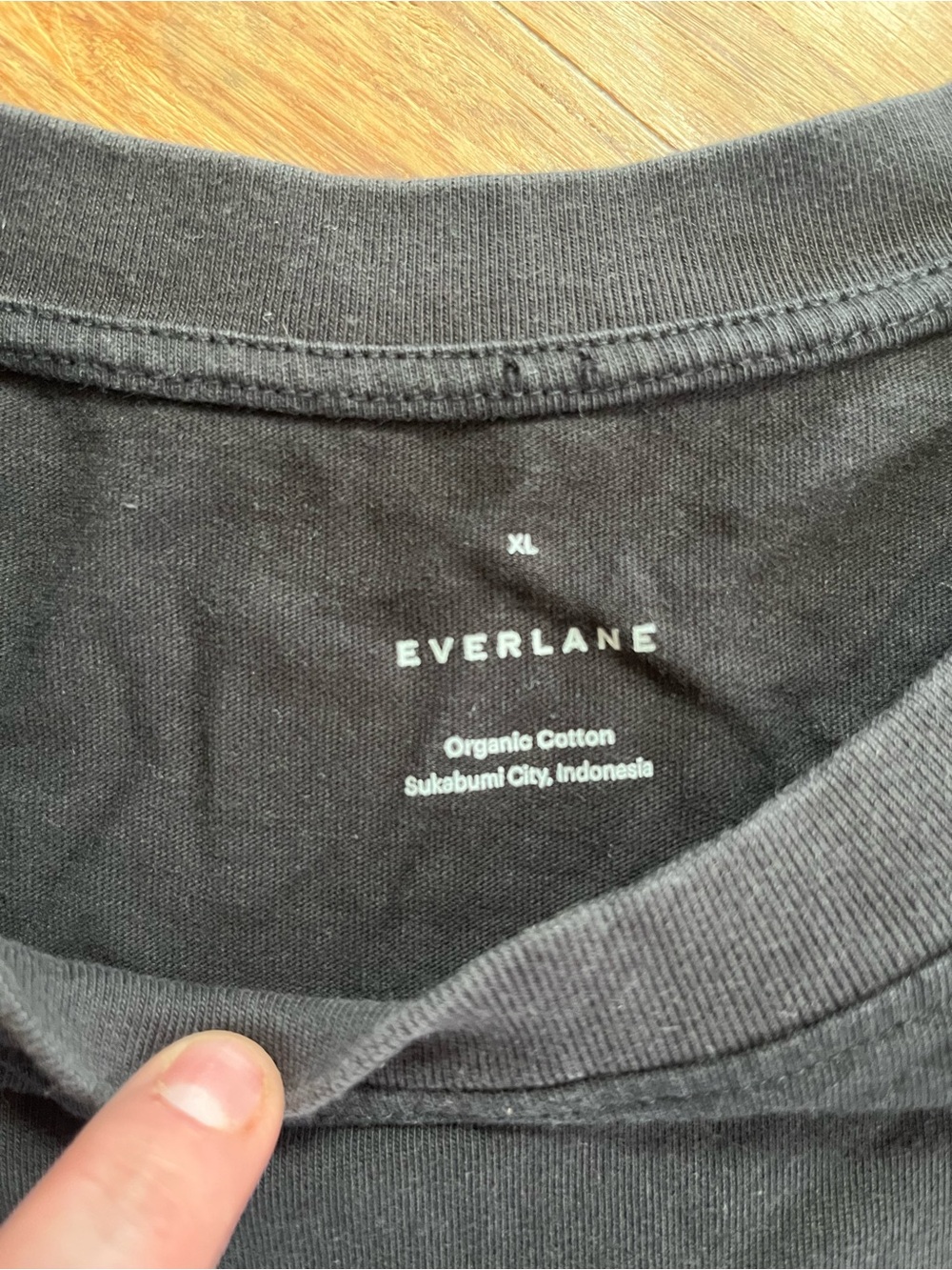 Everlane THE ORGANIC COTTON WEEKEND TEE DRESS, Black, sz XL - Picture 6 of 7